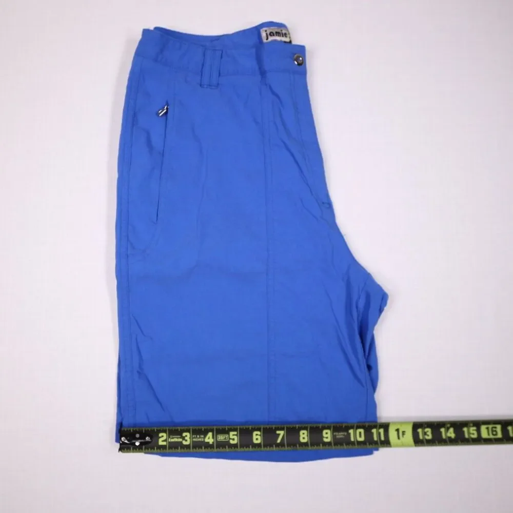 jamie sadock Blue Bermuda Performance Golf Shorts Women's Size 10 Zipper Pockets